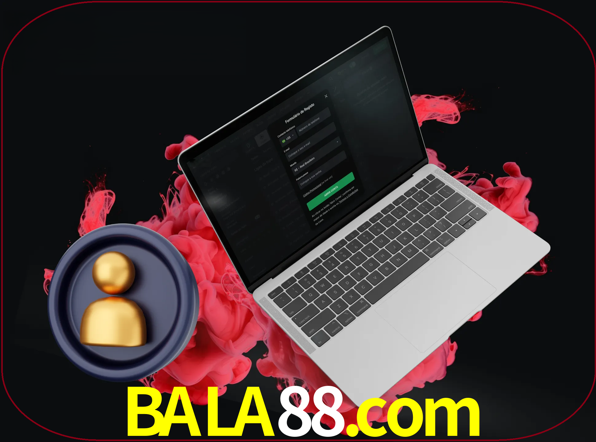 No cabeçalho do site bala88, clique no botão que o levará a um formulário especial onde terá de introduzir as suas informações actuais.